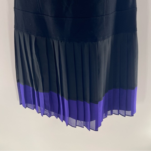 LOFT Black and Purple Mini Dress - Picture 13 of 16